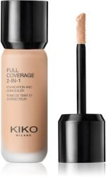 KIKO Milano Full Coverage 2-In-1 alapozó és korrektor 2 az 1-ben árnyalat 50 Neutral Gold 25 ml