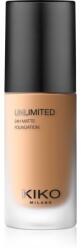 KIKO Milano Unlimited 24H Matte tartós matt alapozó hialuronsavval árnyalat 8 NG Neutral Gold 30 ml
