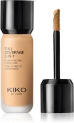 KIKO Milano Full Coverage 2-In-1 alapozó és korrektor 2 az 1-ben árnyalat 50 Olive 25 ml