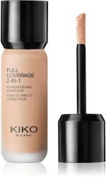 KIKO Milano Full Coverage 2-In-1 alapozó és korrektor 2 az 1-ben árnyalat 60 Neutral Gold 25 ml