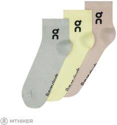 On Running Logo Sock Mid 3-pack zokni, lemonade/tin (39-42.5)