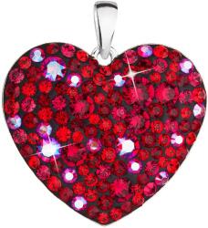 Evolution Group 34243.3 cherry szív, Swarovski® kristályokkal díszített (925/1000, 2 g)