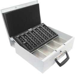 BASI - EGK 150 pénztárkazetta - masszív acéllemez kivitel, eurós érmetálcával és bankjegytartóval (B21000900)