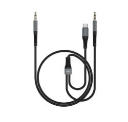 XO Cablu audio XO Design NB178B, 1m, USB-C / 3.5mm - 3.5mm (Negru)