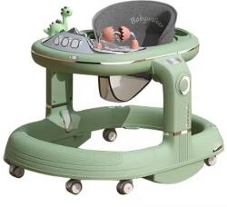  4 az 1-ben bébijáróka, Alista Home, bébijáróka, hintaszék, asztali szék, zenei funkció, ABS-ből készült, univerzális kerekek, állítható magasság, borulásgátló rendszer, teherbírás 25 kg, +6 h