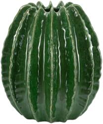  Zöld kerámia váza, ø 28x31 cm