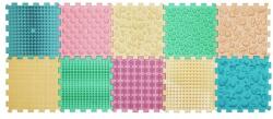 Ortek Масажна подложка Puzzle Mix Pastel 10 елемента (12808)