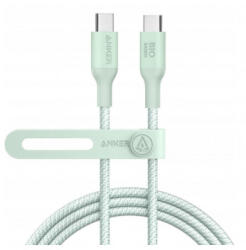 Anker 544 A80F6H61 adatkábel, töltőkábel, zöld (USB-C to USB-C, 140W, 1.8m)