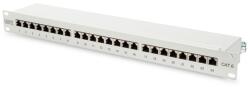 ASSMANN 19" 1U 24port Cat. 6 kompakt szürke árnyékolt Patch Panel DN-91624S (DN-91624S)