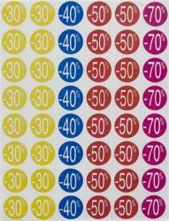 APLI Etikett, árengedmény, 24 mm, kör, színes, APLI, 240 etikett/csomag, -20-50 101232 (101232)