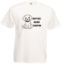 Fruit of the Loom Kutyás gazdi vagyok-férfi/Unisex póló