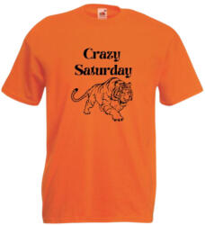 Fruit of the Loom Crazy saturday - Tigris-férfi/Unisex póló