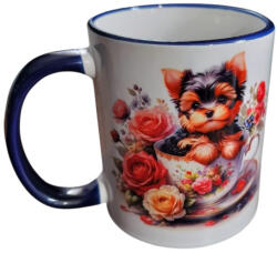  Yorki-fehér/kék bögre