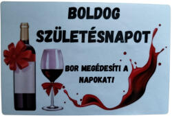  Boldog születésnapot-téglalap hűtőmágnes