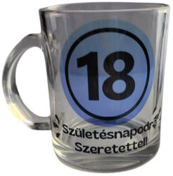  Születésnapodra szeretettel-üveg bögre
