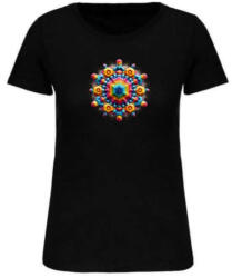 Kariban Színes minta-női póló