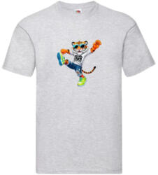 Fruit of the Loom Tiger-férfi/Unisex póló
