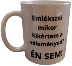  Emlékszel mikor kikértem a véleményed? . . . . -fehér bögre