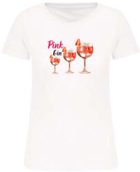 Kariban Pink Gin-női póló