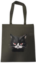  Macska-olívazöld vászontáska