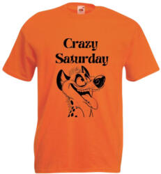 Fruit of the Loom Crazy Saturday kutya-férfi/Unisex póló