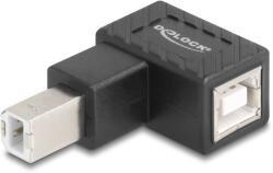 Delock USB 2.0 adapter B-típusú USB apa B-típusú USB anya 90 -ban lefelé hajlított
