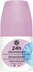 Yves Rocher Bain Nature Deodorant roll-on 24h, bumbac, 50 ml