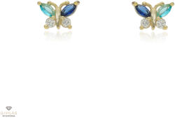 Újvilág Kollekció Ezüst pillangó fülbevaló - 02107-348