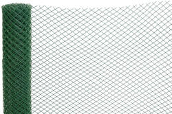 Strend Pro Garden Műanyag kerítésháló, Strend Pro Garden Economy 6, zöld, 100 cm x 5 m, szemméret: 20 x 20 mm, 300 g/m2, 45°-ban döntött négyzetrács, 100 % műanyag (TC431452)