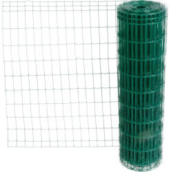 Strend Pro Garden Ponthegesztett háló, Strend Pro Garden Europlast 2, sötétzöld, 100 cm x 25 m, rácsméret: 100 x 50 mm, drótvastagság: 2, 2 mm, PVC bevonatos, négyszögletű (TC431214)