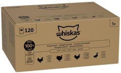 Whiskas 120x85g Whiskas Adult szárnyasválogatás aszpikban nedves macskatáp