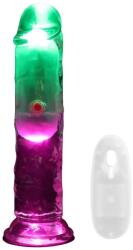 RealRock by Shots LED Vibrating Straight Cock - 6 / 15 cm - Transparent Vibrator