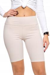 Moraj rövid kerékpáros harisnya, bordás, bézs, magas derék, rugalmas poliészter, L-XL INTL