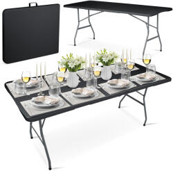 Plonos Összecsukható kerti asztal 180 cm Plonos fekete (440001)