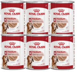 Royal Canin ROYAL CANIN® Medium Adult 6x410 g nedves eledel, pástétom felnőtt kutyáknak, közepes testű fajtáknak