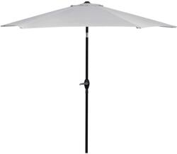 Brius Umbrela terasa gradina, cu manivela si inclinare, diametru 260cm, gri (GU-0022)