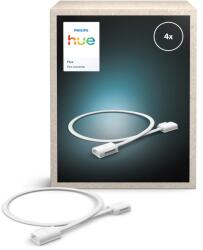 Philips 4 darabos csatlakozókészlet rugalmas Philips Hue Flux LED szalagokhoz, 50 cm hosszúságú, PVC, Műanyag, Fehér