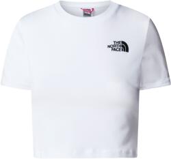 The North Face Essential Cropped Slim Short Sleeve Tee Mărime: L / Culoare: alb (NF0A55AOFN41)