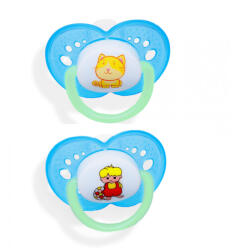 Baby Bruin világítós szilikon játszócumi 0-6 hó, 2db (kék)