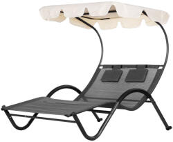 Homelux kétszemélyes napozóágy napellenzővel (PL303) - leziter