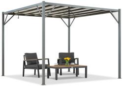 Garden Point Antracit terasz pergola Paros 3x3m Garden Point (GAP869)