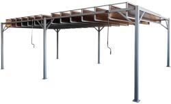Garden Point Antracit Paros 3x6m terasz pergola szúnyoghálóval és függönyökkel Garden Point (GAP1296)