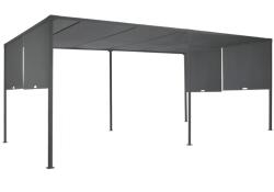 Garden Point Antracit Sevilla 3x6m terasz pergola szúnyoghálóval és függönyökkel Garden Point (GAP1252)