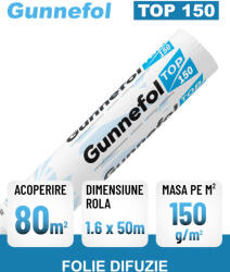 Gunnefol Folie anticondens si difuzie GUNNEFOL TOP 150