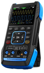 FNIRSI 2C53T full set - oszcilloszkóp, multiméter és DDS generátor egyben: 2 csatorna, 50 MHz sávszélesség, 2 db mérőszonda (2c53t)