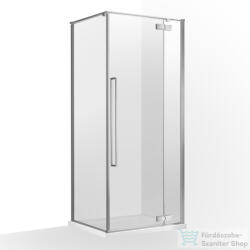 Wellis Mika 90x90 szögletes nyílóajtós zuhanykabin easy clean bevonattal, gunmetal grey WC00567 (WC00567)