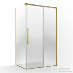 Wellis Clara 120x90 szögletes tolóajtós zuhanykabin Easy Clean bevonattal, brushed gold WC00574 (WC00574)