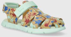 Camper gyerekszandál bőrből - zöld 35