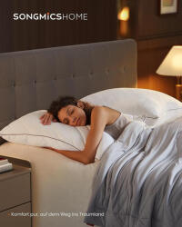 SONGMICS HOME Kétoldalas Párna Szett Hűsítő-Meleg Fehér (EUZ-TBP022W02) - platinashop