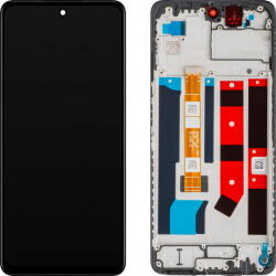 OPPO Piese si componente Display cu Touchscreen Oppo A60, cu Rama, Negru, Service Pack 621029000204 (621029000203)